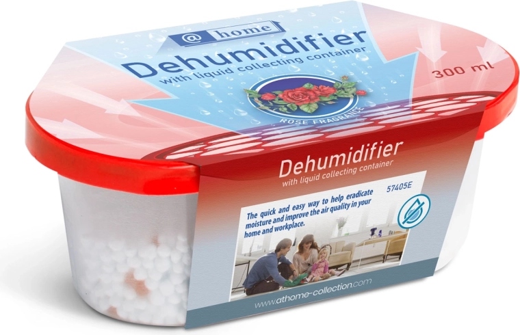 Absorbehumedad con recipiente para líquido y fragancia de rosas, 300 ml