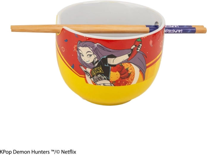 Bol de ramen K-pop Demon Hunters con palillos Mira Spice Queen