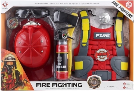 Equipo de bomberos para niños: casco, chaleco y accesorios