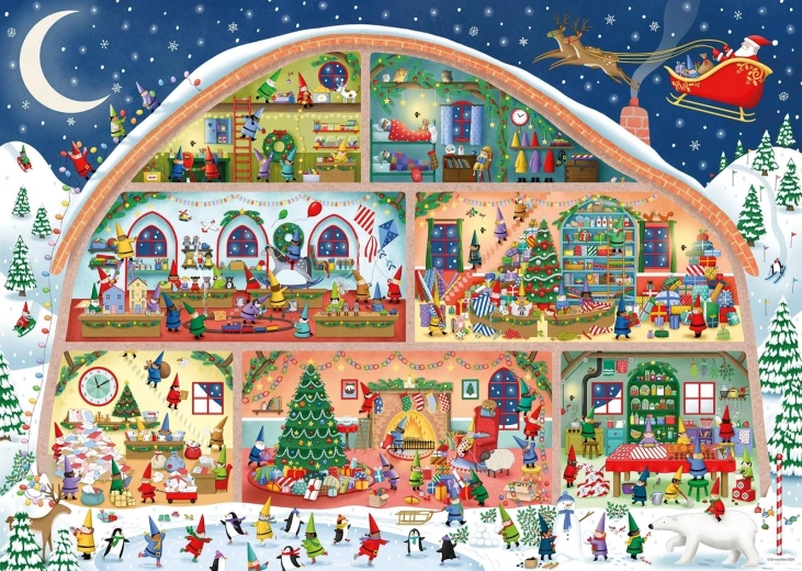 Puzzle Ravensburger Taller de Santa 1000 piezas