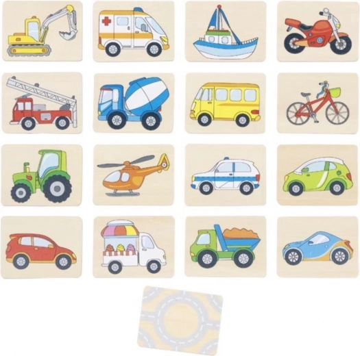 Goki pexeso de madera – medios de transporte