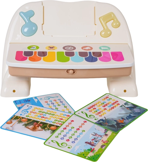 Tarjetas con notas de colores
