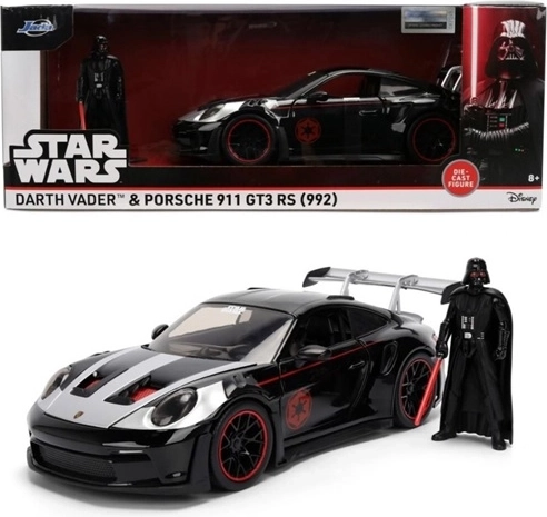 Jada Star Wars Porsche 911 GT3 RS 1:24 con figura de Darth Vader - 1 unidad