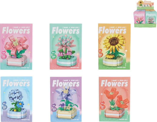 Set de construcción Mini KOCO flor en maceta