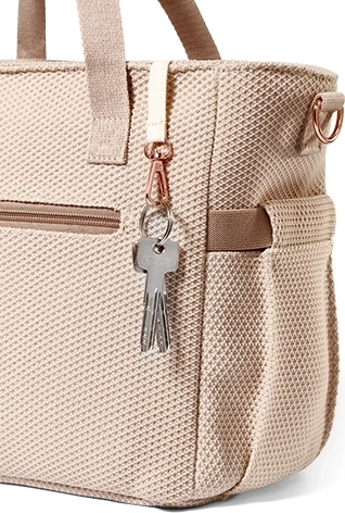 Pañuelo con estilo y práctico soporte para llaves/chupete