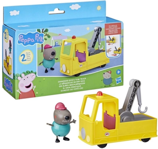 Camión de Peppa Pig con el abuelito y el perrito