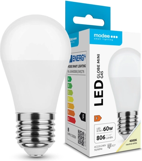 Bombilla LED Modee Globe Mini G45 8,5 W E27 806 lm blanco neutro