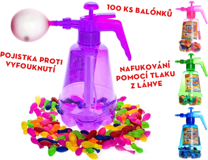 Bombas de agua con llenador – set de 100 globos para la diversión del verano