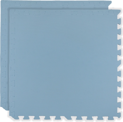 Alfombrilla de espuma HUMBI 120 × 60 cm – puzzle grande de espuma impermeable, 2 uds, azul claro