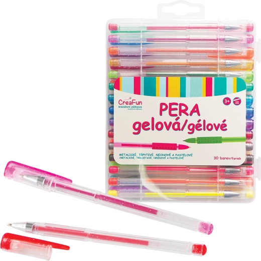 Bolígrafos de gel CreaFun – set de 30 colores