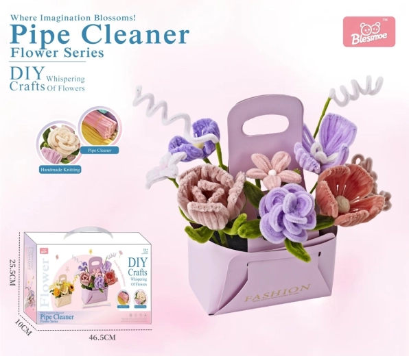 Kit creativo DIY para hacer un ramo de flores para niños