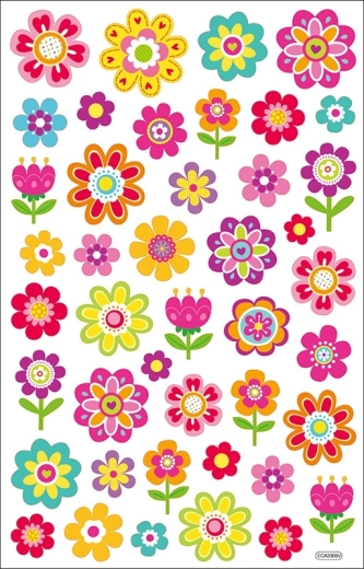 Pegatinas de flores – set de 35 uds