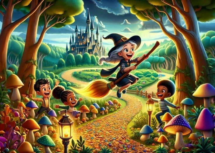Puzzle Brujita adorable 100 piezas