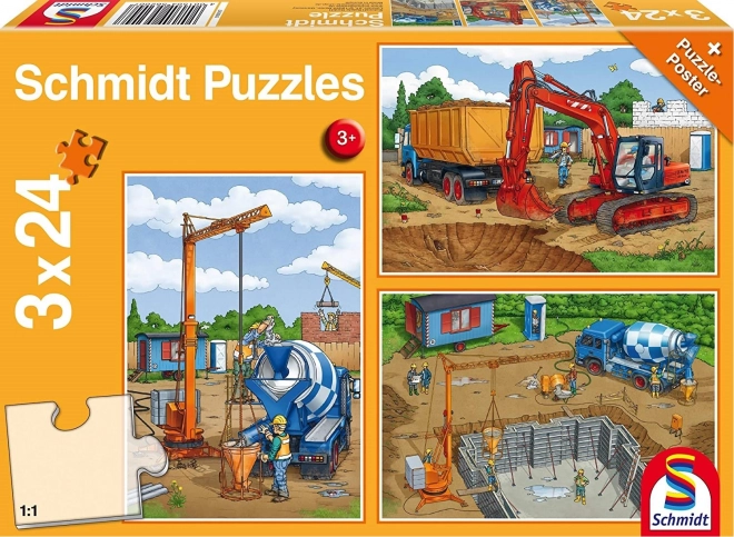 SCHMIDT Puzzle En la obra 3x24 piezas