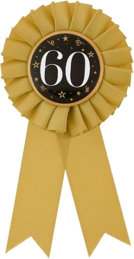 Escarapela de aniversario para 60 cumpleaños