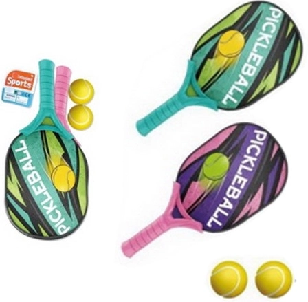 Set de palas de pickleball con pelotas