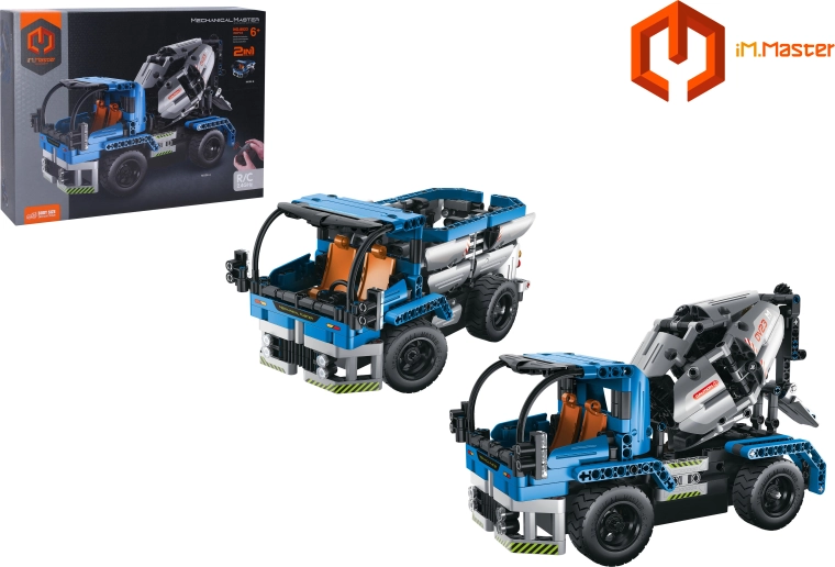 Kit de construcción RC de camión y hormigonera 2 en 1