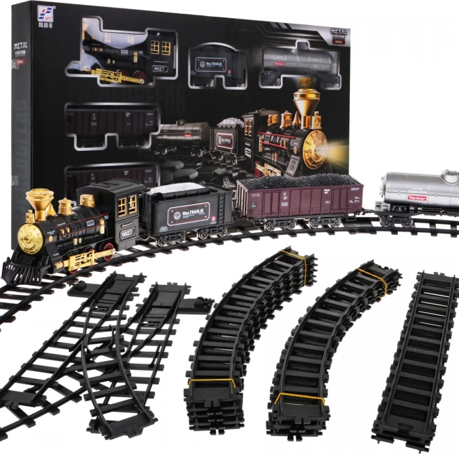 Set de tren infantil con función de humo