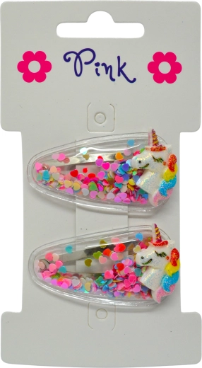 Horquillas para el pelo con unicornio, 2 uds.