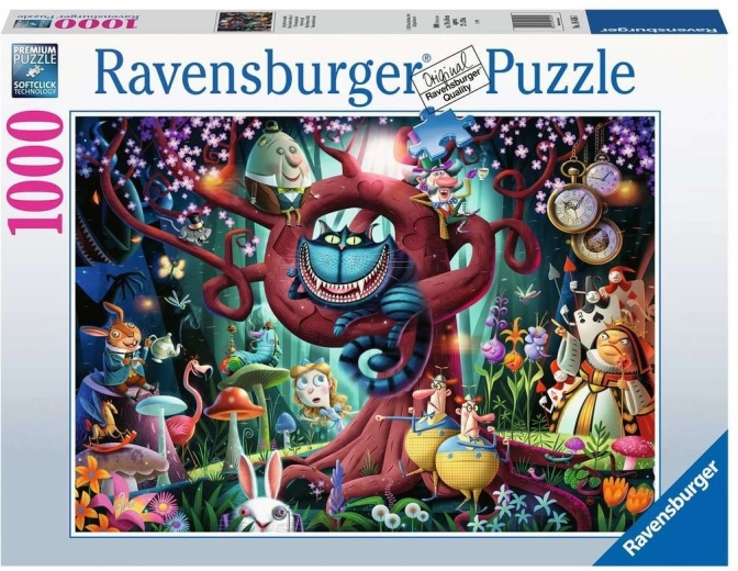 Puzzle 2D de 1000 piezas – ALICIA EN EL PAÍS DE LAS MARAVILLAS: Casi todos están locos