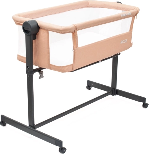 Cuna colecho Baby Mix Rose color salmón