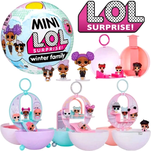 Mini L.O.L. Surprise familia invernal – bola de nieve con muñecas, serie 2