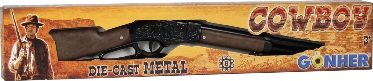Rifle vaquero metálico para 8 cartuchos