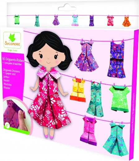 Pockets origami: vestiditos para muñeca de papel