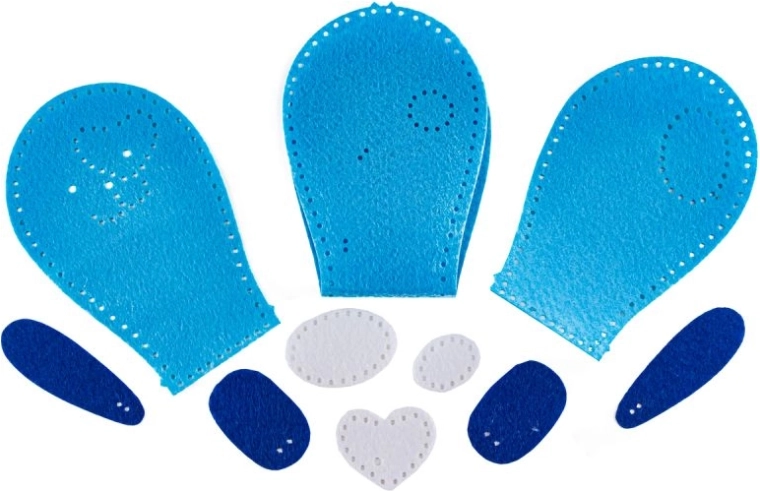 Piezas preparadas con orificios para coser fácilmente