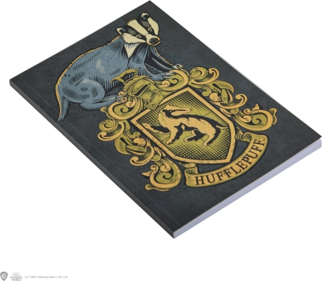 Harry Potter cuaderno de notas con líneas Hufflepuff