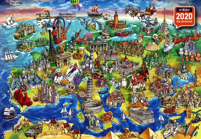 Puzzle ANATOLIAN Mundo Europeo 1500 piezas