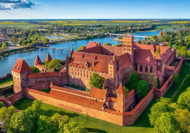 Puzle de 500 piezas - Vista del Castillo de Malbork, Polonia