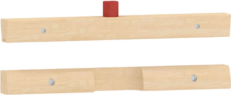 Listón de montaje superior e inferior para 1 pizarra educativa MASTERKIDZ Flex