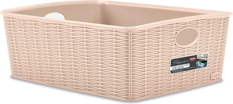 Cesta Elegance beige 36 × 29 × 13 cm