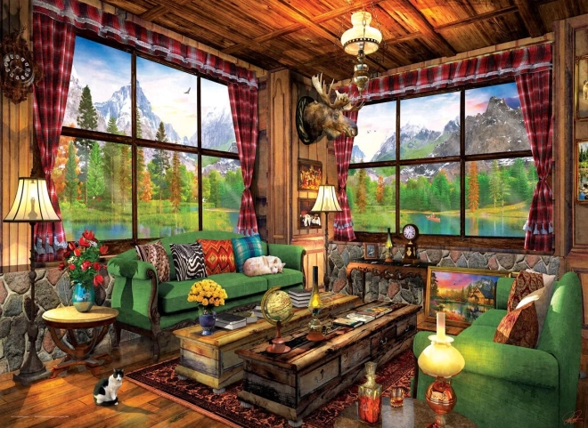 Puzzle Eurographics Cabaña acogedora 1000 piezas