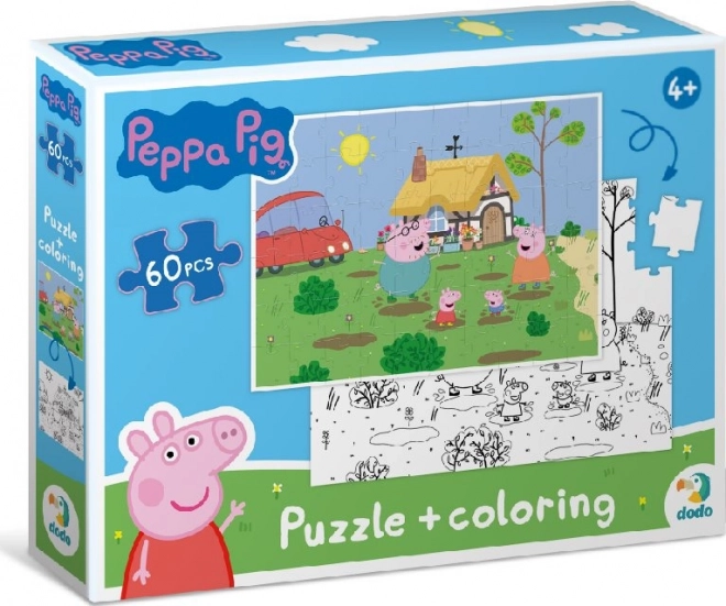 Puzzle reversible DODO Peppa Pig 60 piezas – Casa de campo