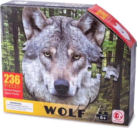 Puzzle de contorno lobo 236 piezas
