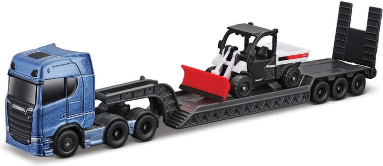 Maisto mini máquinas de trabajo: set de gran camión tractor