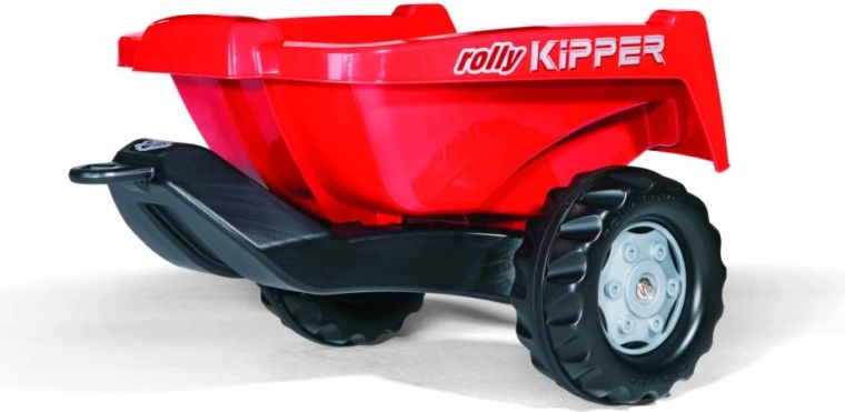 Remolque basculante rojo para tractor Kipper