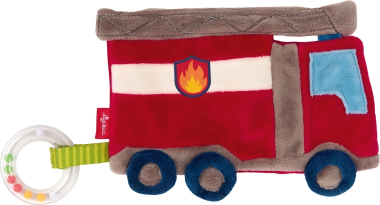 Sigikid paño de apego confortable – camión de bomberos con papel crujiente y sonajero
