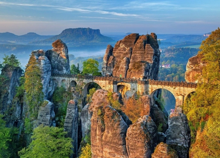 Puzzle Puente rocoso Bastei 500 piezas
