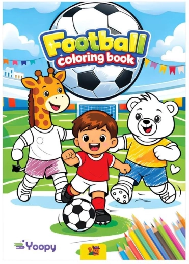 Libro para colorear de fútbol A4