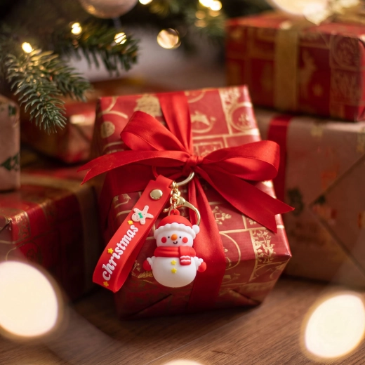 Bonita decoración para un regalo navideño