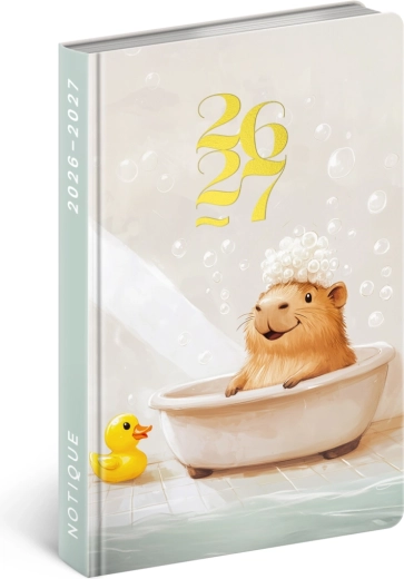 Agenda de 18 meses Notique Petito Capibara 2026/2027, 11 × 16 cm