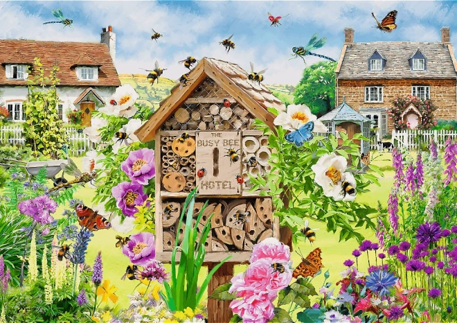 Puzzle TREFL Premium Plus Tea Time: hogar para las abejas 1000 piezas