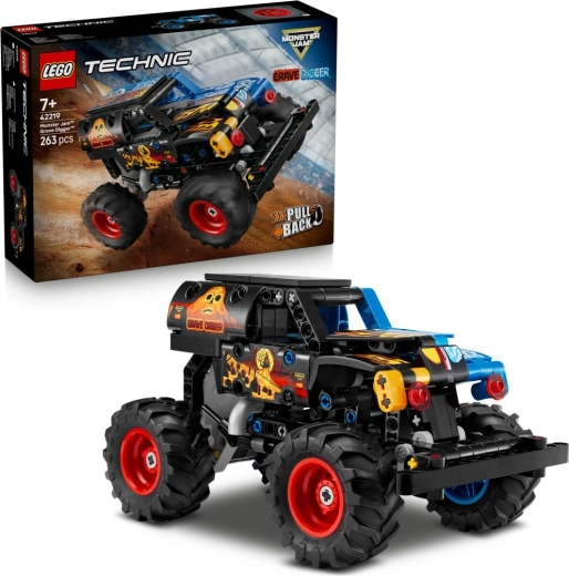 Lego Technic Monster Jam Grave Digger fuego y hielo – monster truck de cuerda (7+)