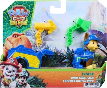 La Patrulla Canina: figura de Chase de la película Dino con remolque de rescate y accesorios