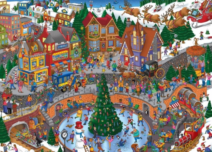 Puzzle Grafika Líos Navideños 500 Piezas
