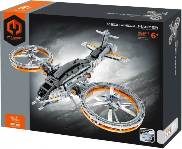 Kit de construcción de nave espacial con propulsión mecánica, 850 piezas