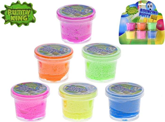 Putty King plastilina saltarina – set de 6 colores